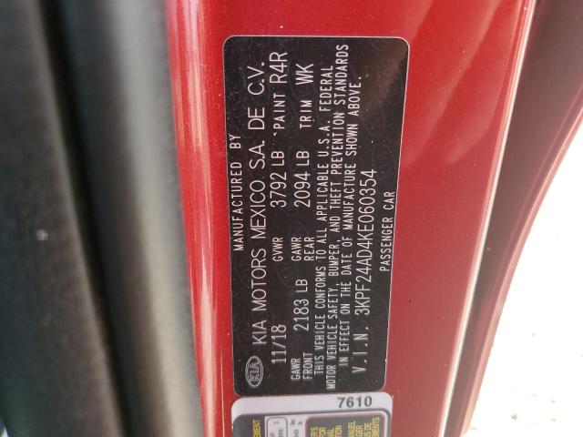 3KPF24AD4KE060354 KIA FORTE FE