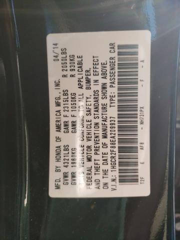 1HGCR2F88EA209937 Honda ACCORD EXL