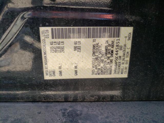 1N4AA6AP5GC445851 Nissan Maxima 3.5s