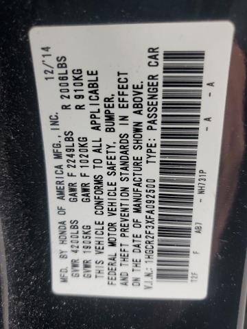 1HGCR2F3XFA092500 Honda ACCORD LX