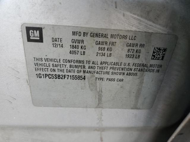 1G1PC5SB2F7155854 Chevrolet CRUZE LT