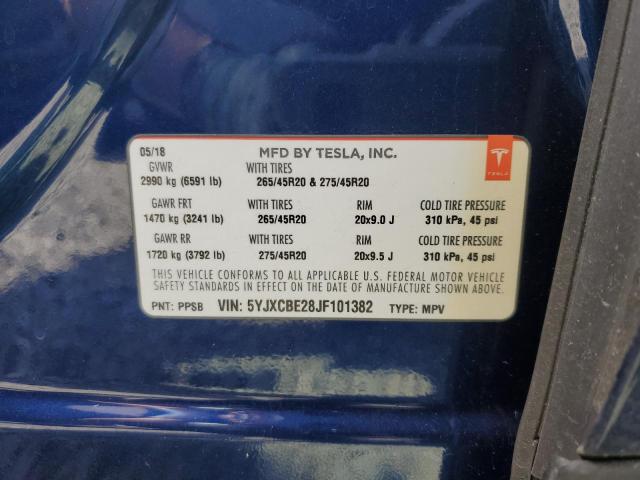 5YJXCBE28JF101382 Tesla MODEL X