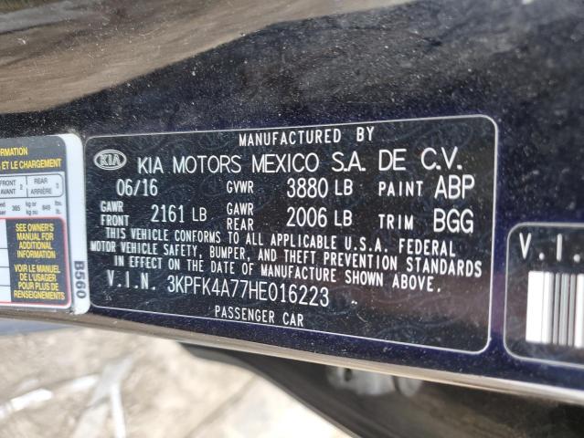 3KPFK4A77HE016223 KIA FORTE LX
