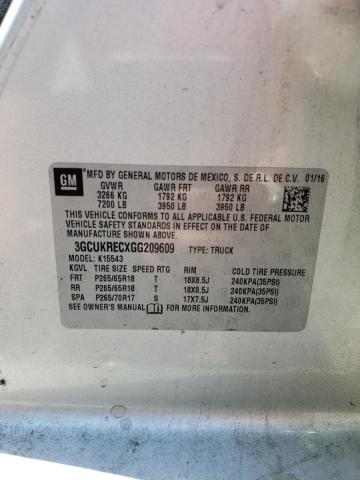 3GCUKRECXGG209609 Chevrolet Silverado K1500 Lt
