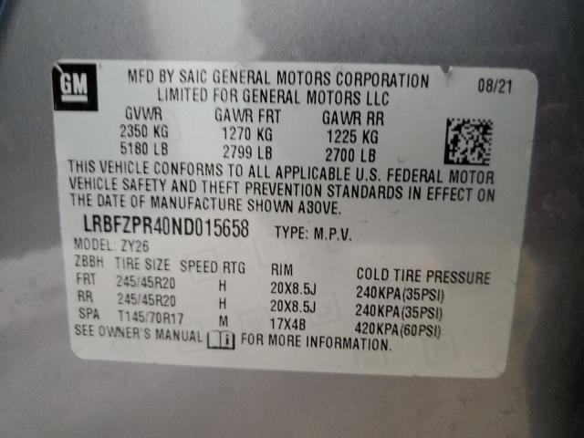 LRBFZPR40ND015658 Buick Envision Essence