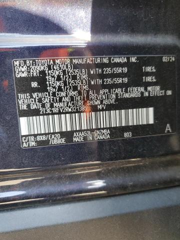 2T3C1RFV2RW321385 Toyota RAV4 XLE P