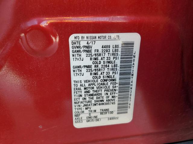 JN8AT2MT4HW395745 Nissan ROGUE S