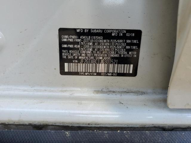 JF2GTABC1JG301521 Subaru Crosstrek Premium
