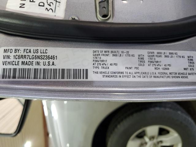 1C6RR7LG6NS236461 RAM 1500 Classic Slt