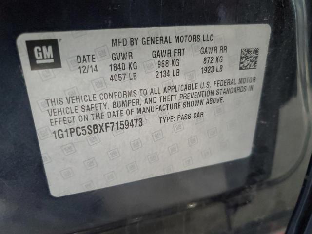1G1PC5SBXF7159473 Chevrolet CRUZE LT