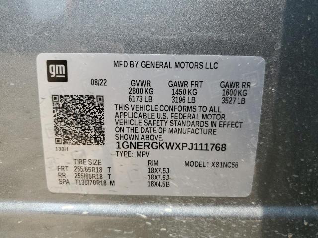 1GNERGKWXPJ111768 Chevrolet Traverse Lt