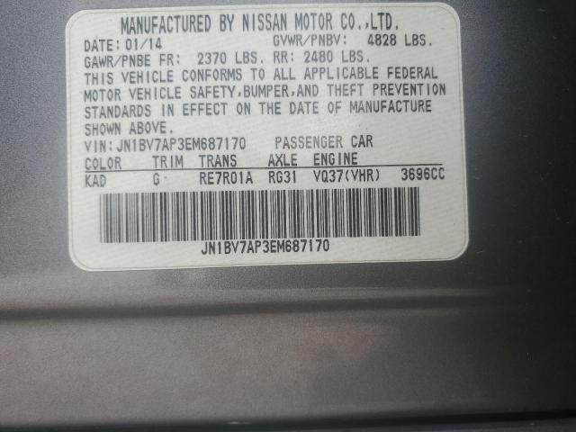 JN1BV7AP3EM687170 Infiniti Q50 BASE