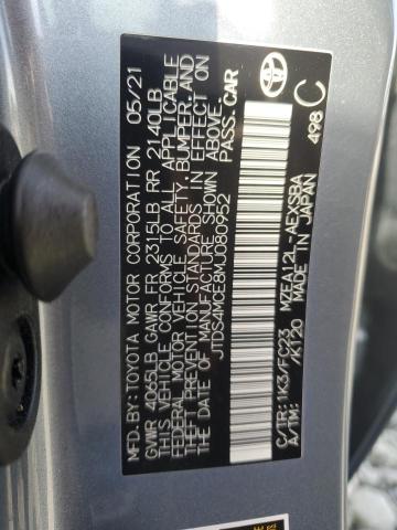 JTDS4MCE8MJ080952 Toyota COROLLA SE