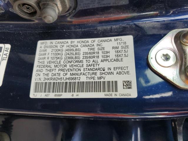 2HKRW2H51JH696812 Honda CR-V EX