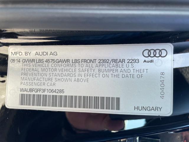 WAUBFGFF3F1064285 Audi A3 PREMIUM
