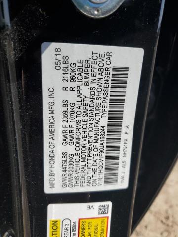 1HGCV1F90JA168244 Honda Accord Touring