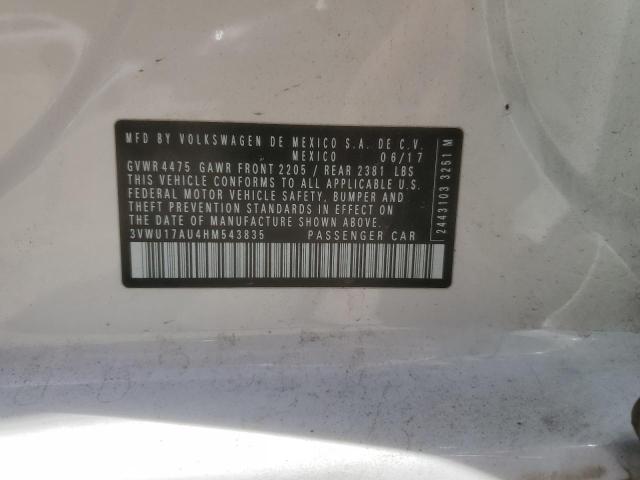 3VWU17AU4HM543835 Volkswagen Golf Sportwagen S