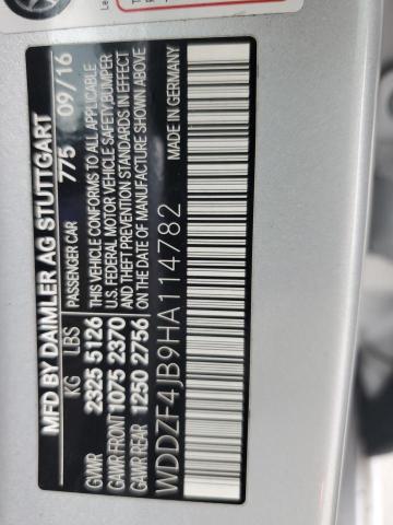 WDDZF4JB9HA114782 Mercedes-Benz E 300