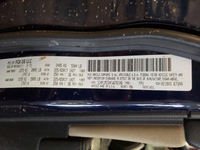 1C4PJMCSXFW676106 Jeep Cherokee Latitude
