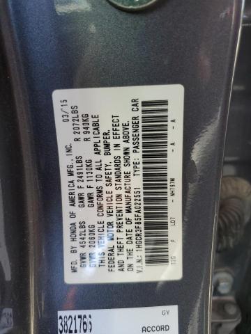 1HGCR3F85FA022551 Honda ACCORD EXL