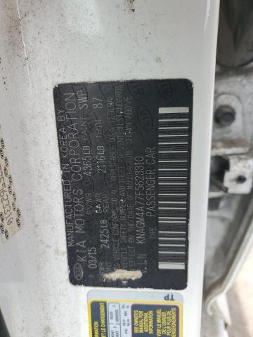 KNAGM4A77F5623310 KIA Optima Lx