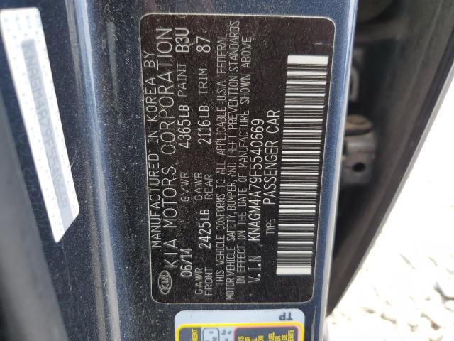 KNAGM4A79F5540669 KIA Optima Lx