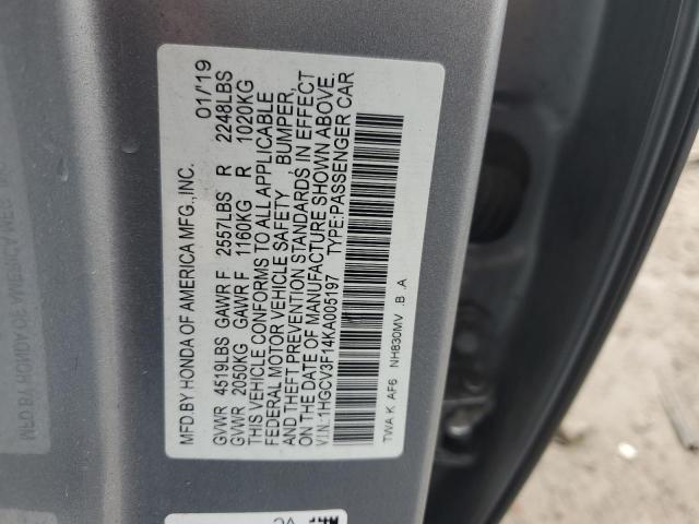 1HGCV3F14KA005197 Honda ACCORD HYBRID