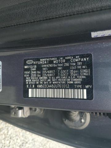 KM8J2CA48JU761012 Hyundai TUCSON SE