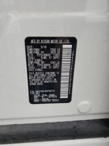 JN8AY2NE4K9759170 Nissan Armada Platinum