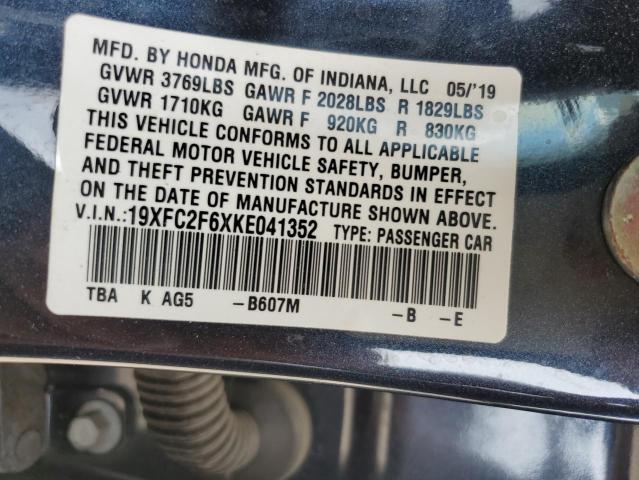 19XFC2F6XKE041352 Honda Civic Lx