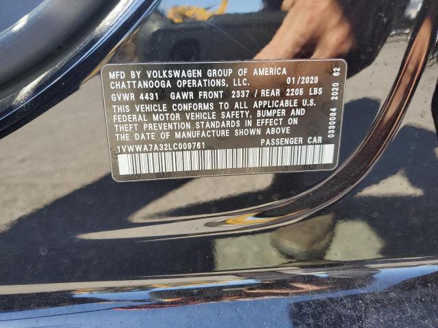 1VWWA7A32LC009761 Volkswagen PASSAT SE
