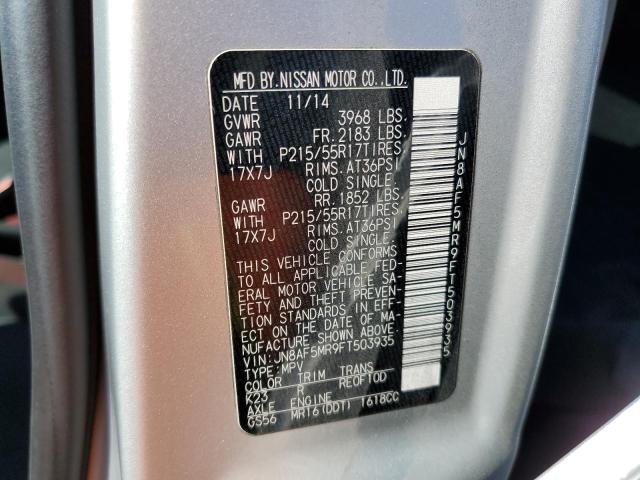 JN8AF5MR9FT503935 Nissan JUKE S