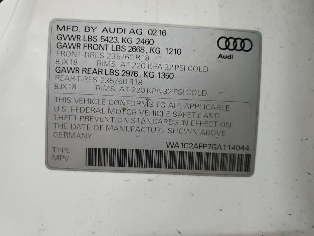 WA1C2AFP7GA114044 Audi Q5 PREMIUM