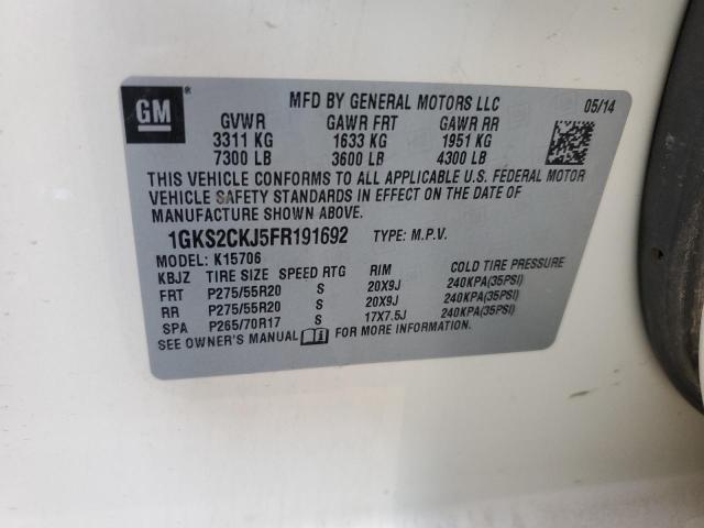 1GKS2CKJ5FR191692 GMC YUKON DENALI