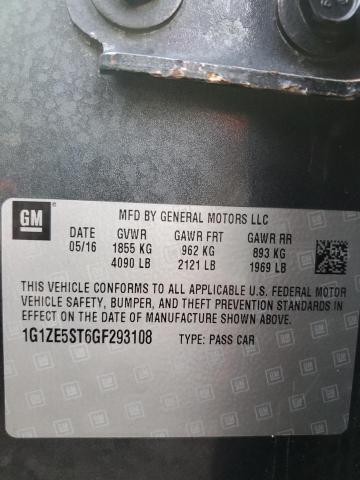 1G1ZE5ST6GF293108 Chevrolet MALIBU LT