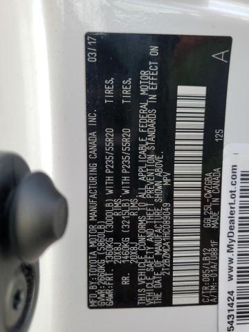 2T2BZMCA1HC089049 Lexus Rx 350 Base