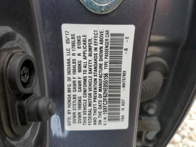 19XFC2F62HE055156 Honda Civic Lx