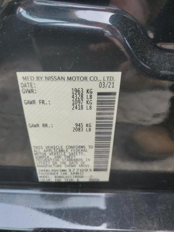 1N4BL4DV3MN377093 Nissan ALTIMA SV