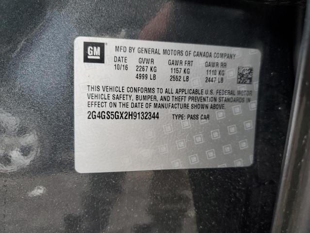 2G4GS5GX2H9132344 Buick Regal Premium