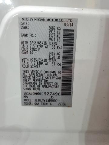 5N1AL0MM0EC527496 Infiniti QX60
