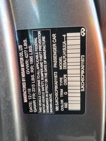 SJKCH5CP8KA011673 Infiniti Qx30 Pure