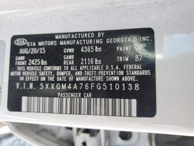 5XXGM4A76FG510138 KIA Optima Lx