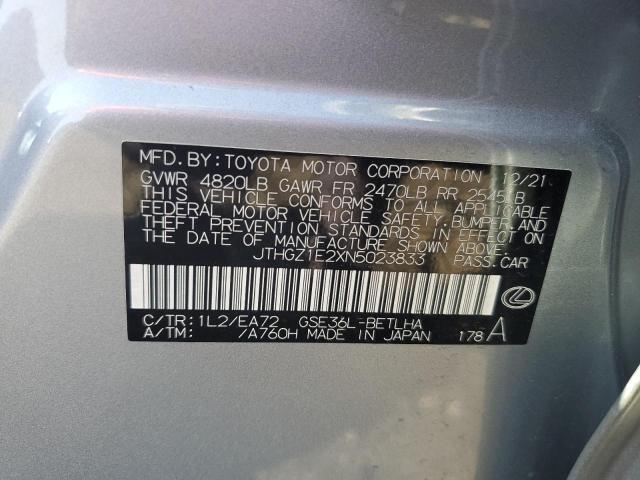 JTHGZ1E2XN5023833 Lexus Is 350 F-sport