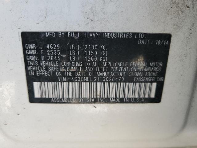 4S3BNEL61F3028470 Subaru Legacy 3.6r Limited