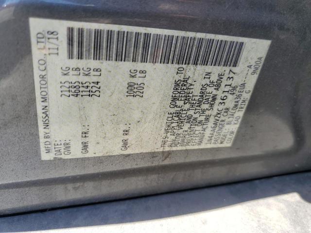 1N4AA6AV2KC361137 Nissan MAXIMA S