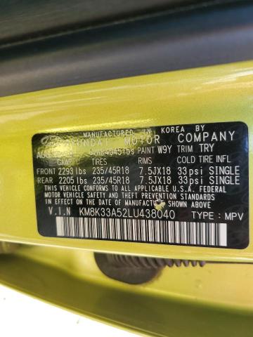 KM8K33A52LU438040 Hyundai Kona Limited