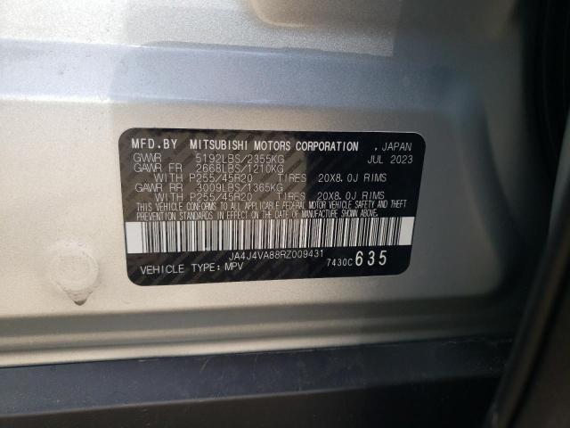 JA4J4VA88RZ009431 Mitsubishi Outlander Se