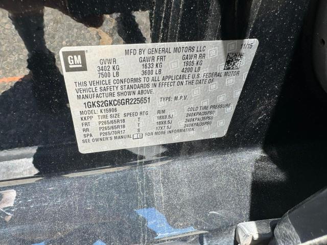 1GKS2GKC6GR225651 GMC Yukon Xl K1500 Slt