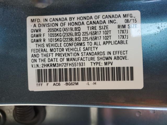 2HKRM3H72FH551931 Honda CR-V EXL