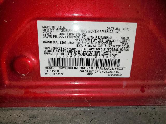 4A4AP4AW7FE044950 Mitsubishi Outlander Sport Se